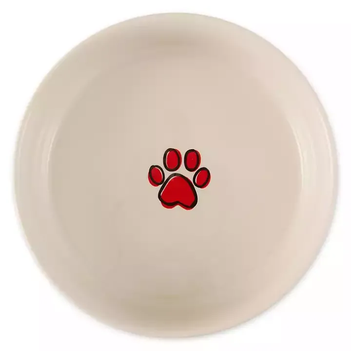 Eat & Drink Large Striped Pet Bowls, Set of 2