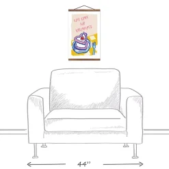 Eat Cake for Breakfast Hanging Wall Sign