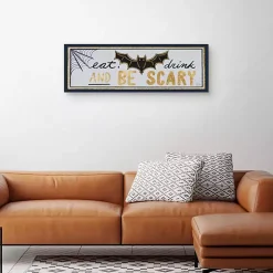 Eat Drink And Be Scary Halloween Wall Plaque