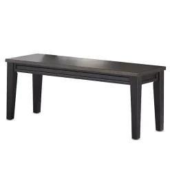 Ebony and Driftwood Two-Tone Bench