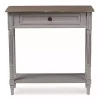 Edward Gray Mindi Wood Fluted Console Table