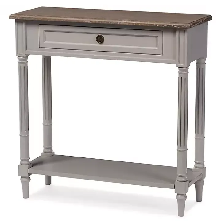 Edward Gray Mindi Wood Fluted Console Table
