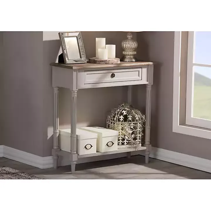 Edward Gray Mindi Wood Fluted Console Table