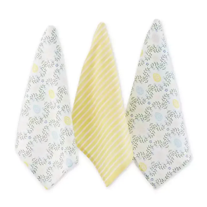 Eggs and Greenery Kitchen Towels, Set of 3