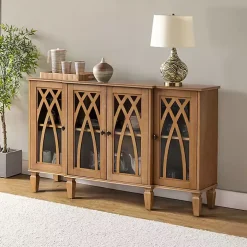 Eleanora Acorn Wood 4-Door Sideboard