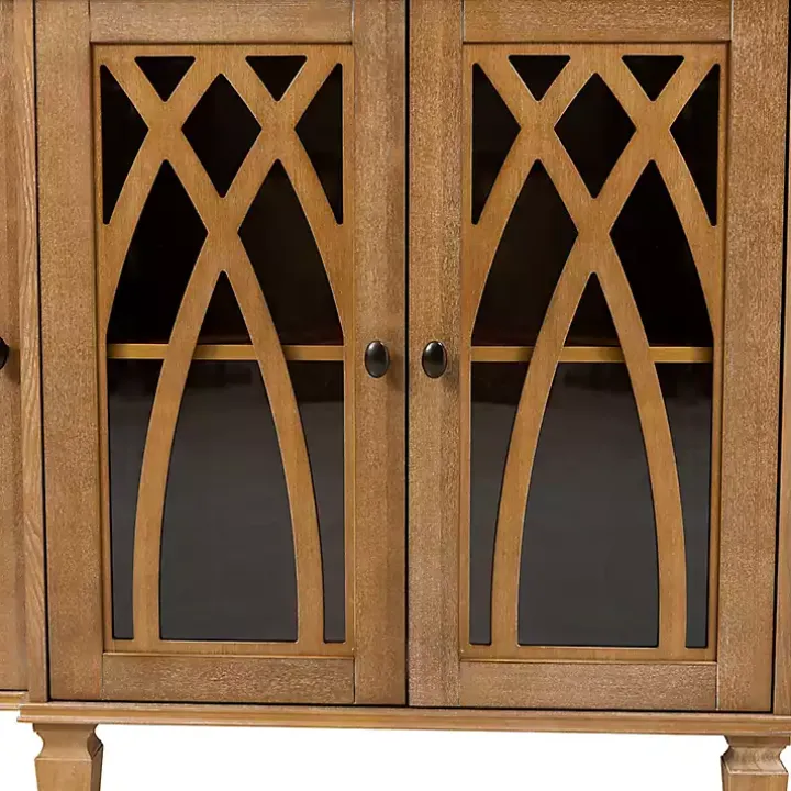 Eleanora Acorn Wood 4-Door Sideboard