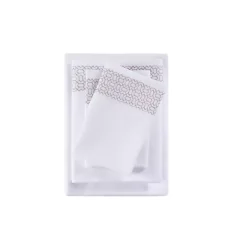Elegant Geo Hem Microfiber 4-pc. Full Sheet Set