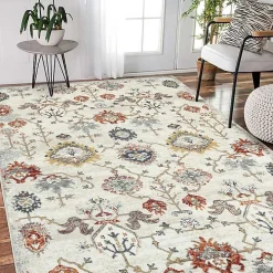 Elina Beige Accent Rug, 2x3