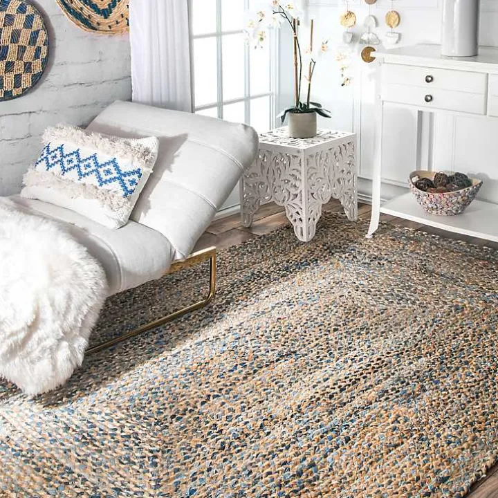 Ella Hand Braided Jute Rug, 5x8