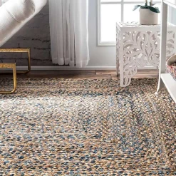 Ella Hand Braided Jute Rug, 5x8