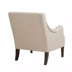 Elle Tufted Beige Accent Chair