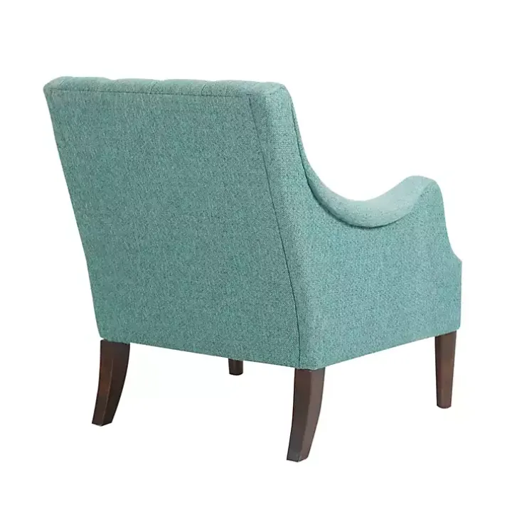 Elle Tufted Teal Accent Chair
