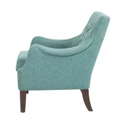Elle Tufted Teal Accent Chair