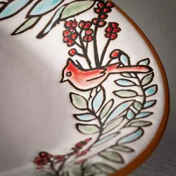 Embossed Woodland Christmas Serving Platter