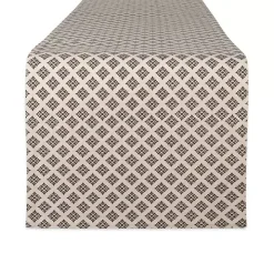 Embroidered Autumn Leaves Table Runner, 108 in.