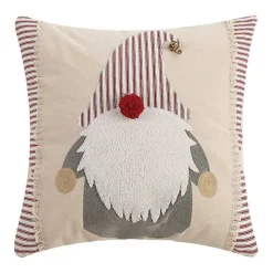 Embroidered Gnome Pillow