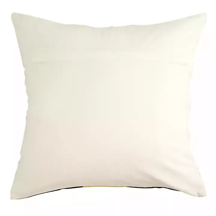 Embroidered Haunted House Pillow