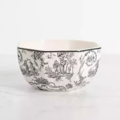 Emery Black Toile Cereal Bowl