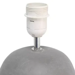 Emma Concrete Table Lamp with Gray Shade