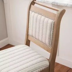 Emma Gray Bar Stool with Nailhead Trim