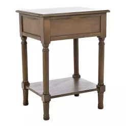 Emory Natural Single Drawer Accent Table
