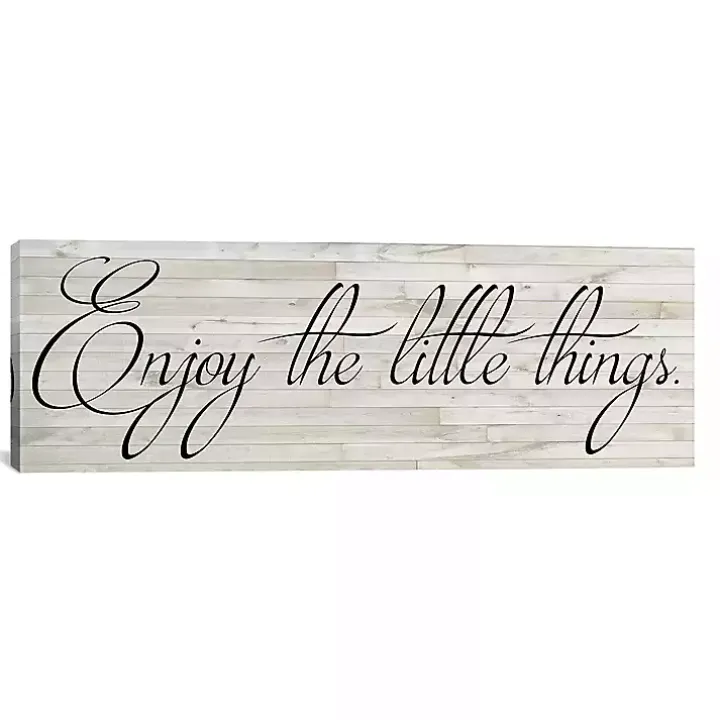 Enjoy the Little Things Canvas Art Print, 36x12