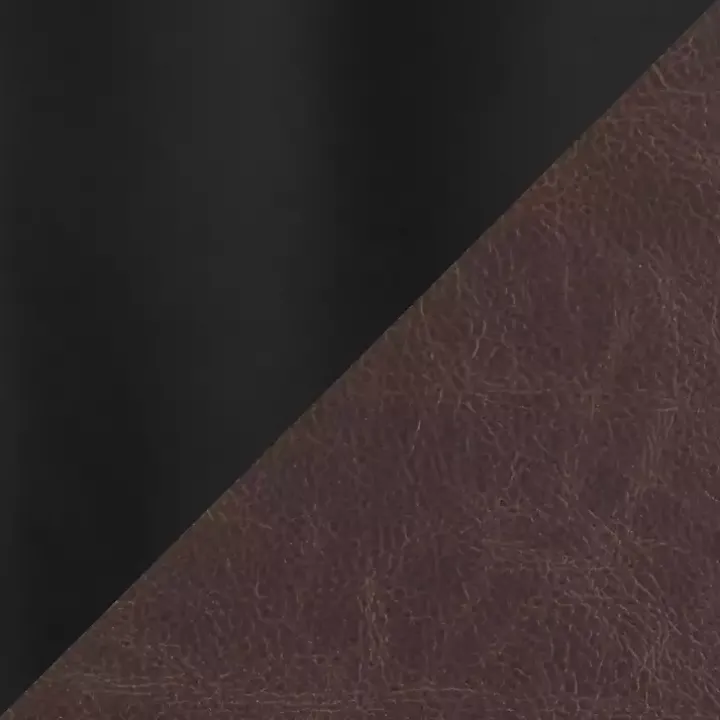 Espresso Faux Leather Metal Bar Stools, Set of 2