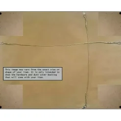 Espresso Plank Beveled Mirror