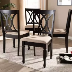Espresso Upholstered Reneau 4-pc. Dining Chair Set