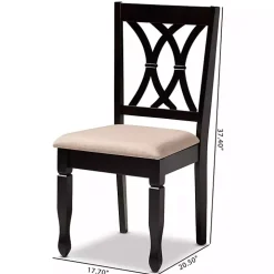 Espresso Upholstered Reneau 4-pc. Dining Chair Set