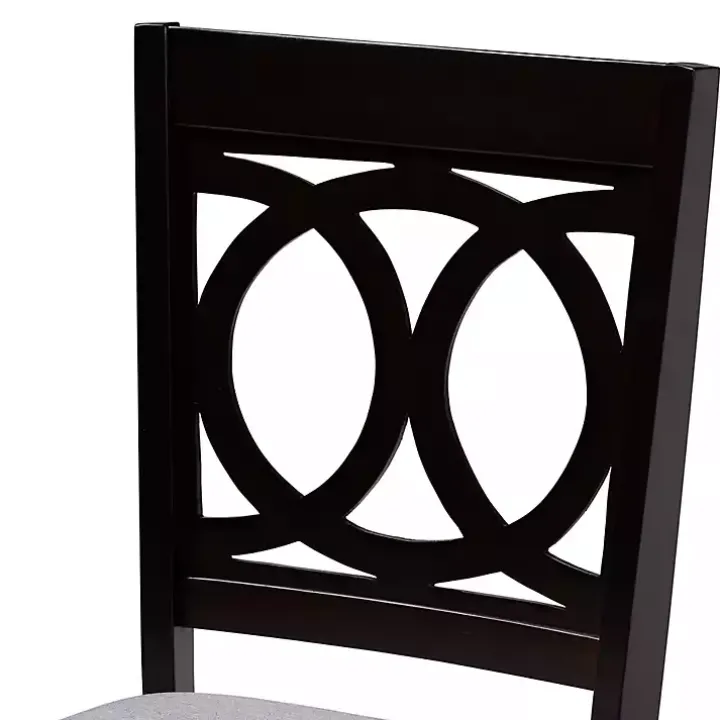 Espresso Wood Lenoir Dining Chairs, Set of 4