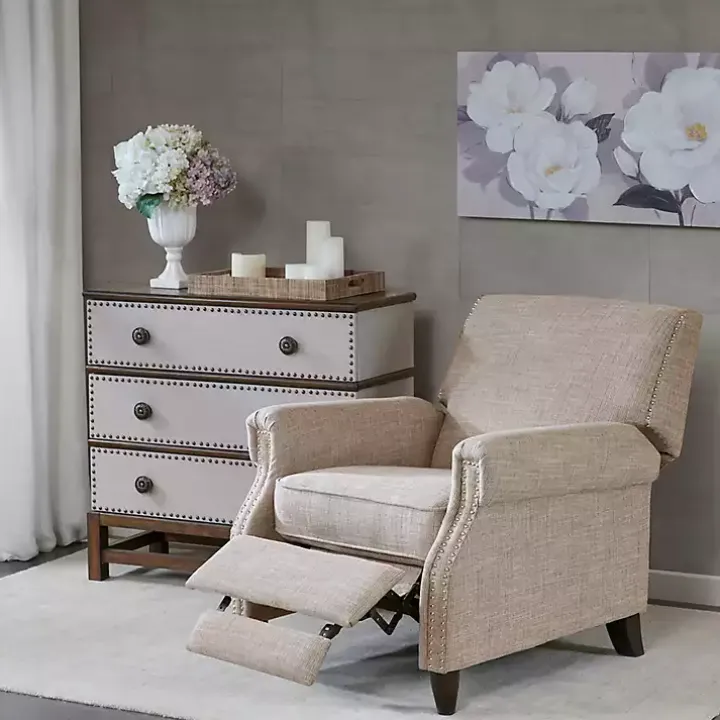 Evanston Push-Back Sand Recliner