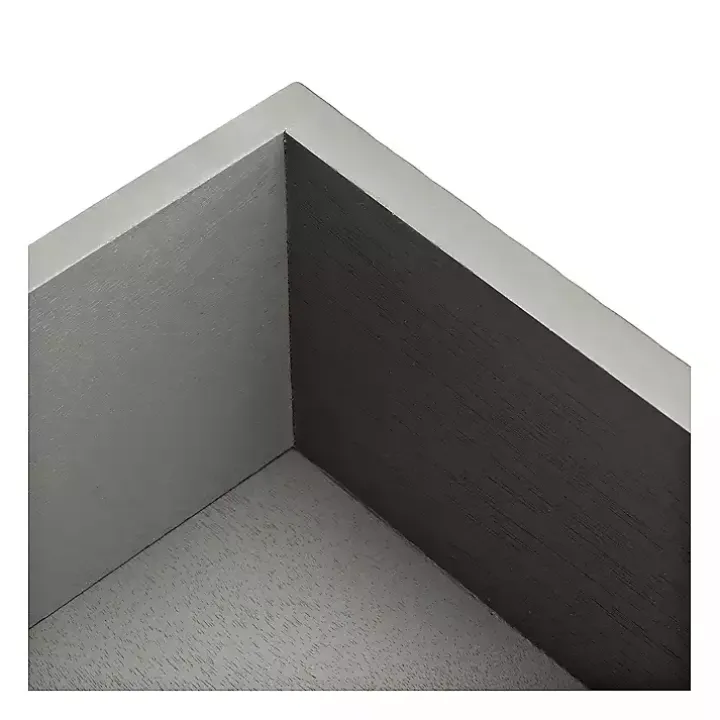 Evelina Gray Textured Single Drawer Accent Table