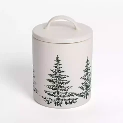 Evergreen Ceramic Canister