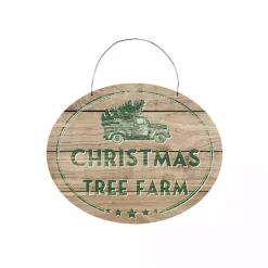 Evergreen Christmas Tree Farm Wall Plaque
