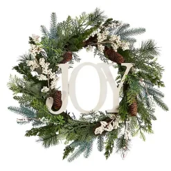 Evergreen Pineberry Joy Wreath