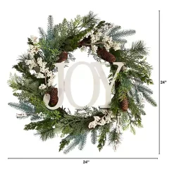 Evergreen Pineberry Joy Wreath
