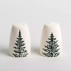 Evergreen Trees Ceramic Salt & Pepper Shaker Set