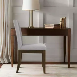 Everly Gray Upholstered Dining Chairs, Set of 2