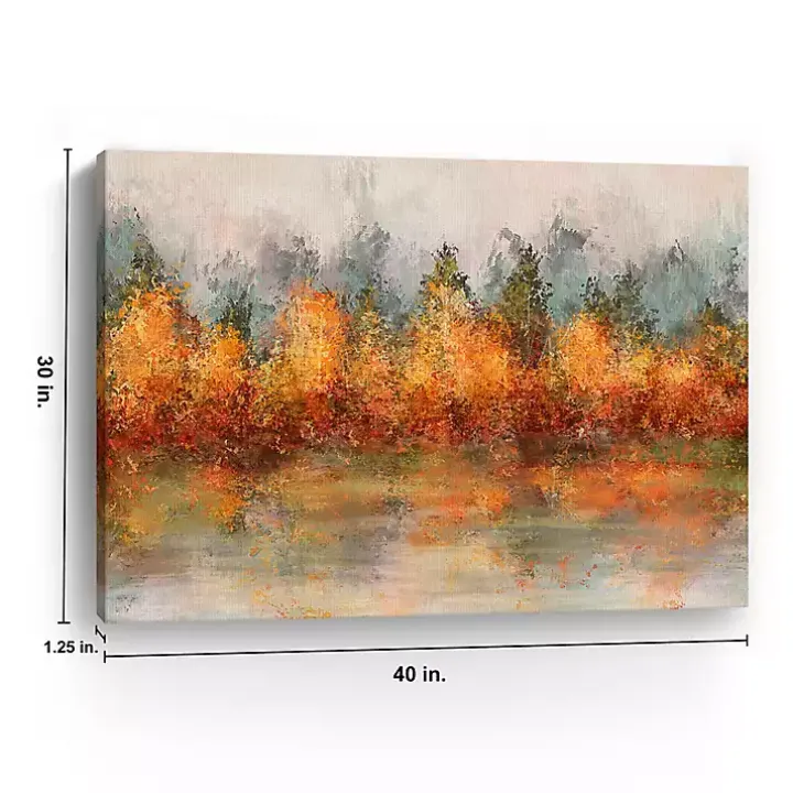 Fall Abstract Canvas Art Print, 40x30 in.