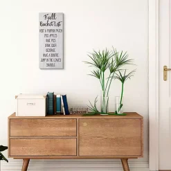 Fall Bucket List Canvas Art Print