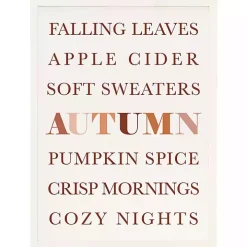 Fall Essentials Framed Wall Plaque
