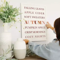 Fall Essentials Framed Wall Plaque