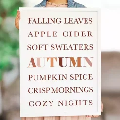 Fall Essentials Framed Wall Plaque