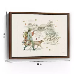 Fall Festival Framed Canvas Art Print