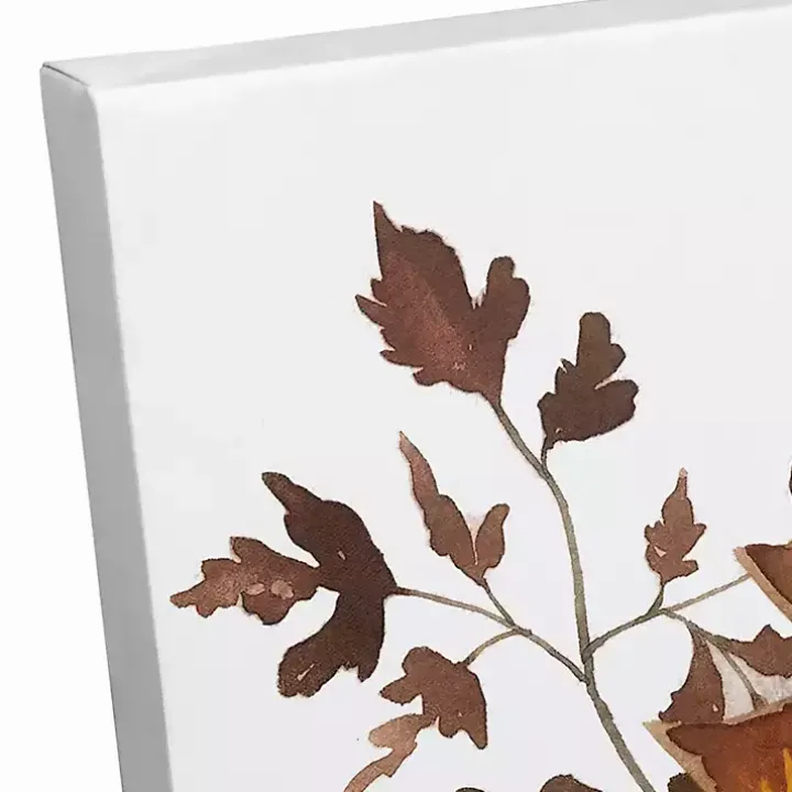 Fall Floral in Mason Jar Canvas Art Print