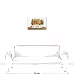 Fall Florals in Jars Canvas Art Print