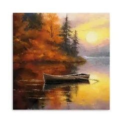 Fall Sunset Canvas Art Print, 30x30 in.