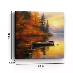 Fall Sunset Canvas Art Print, 30x30 in.