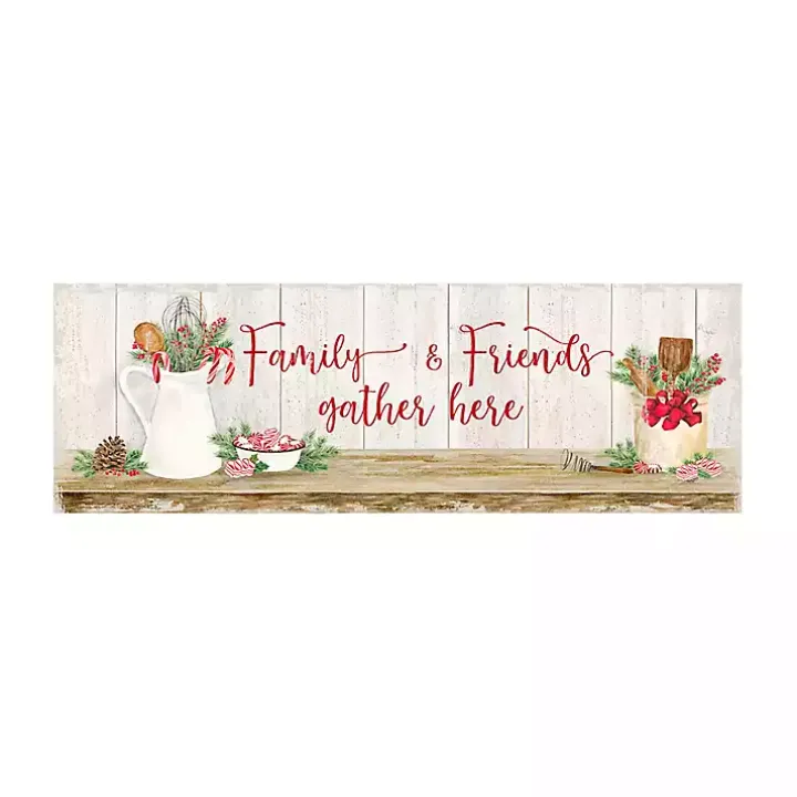 Family & Friends Gather Here Canvas Print